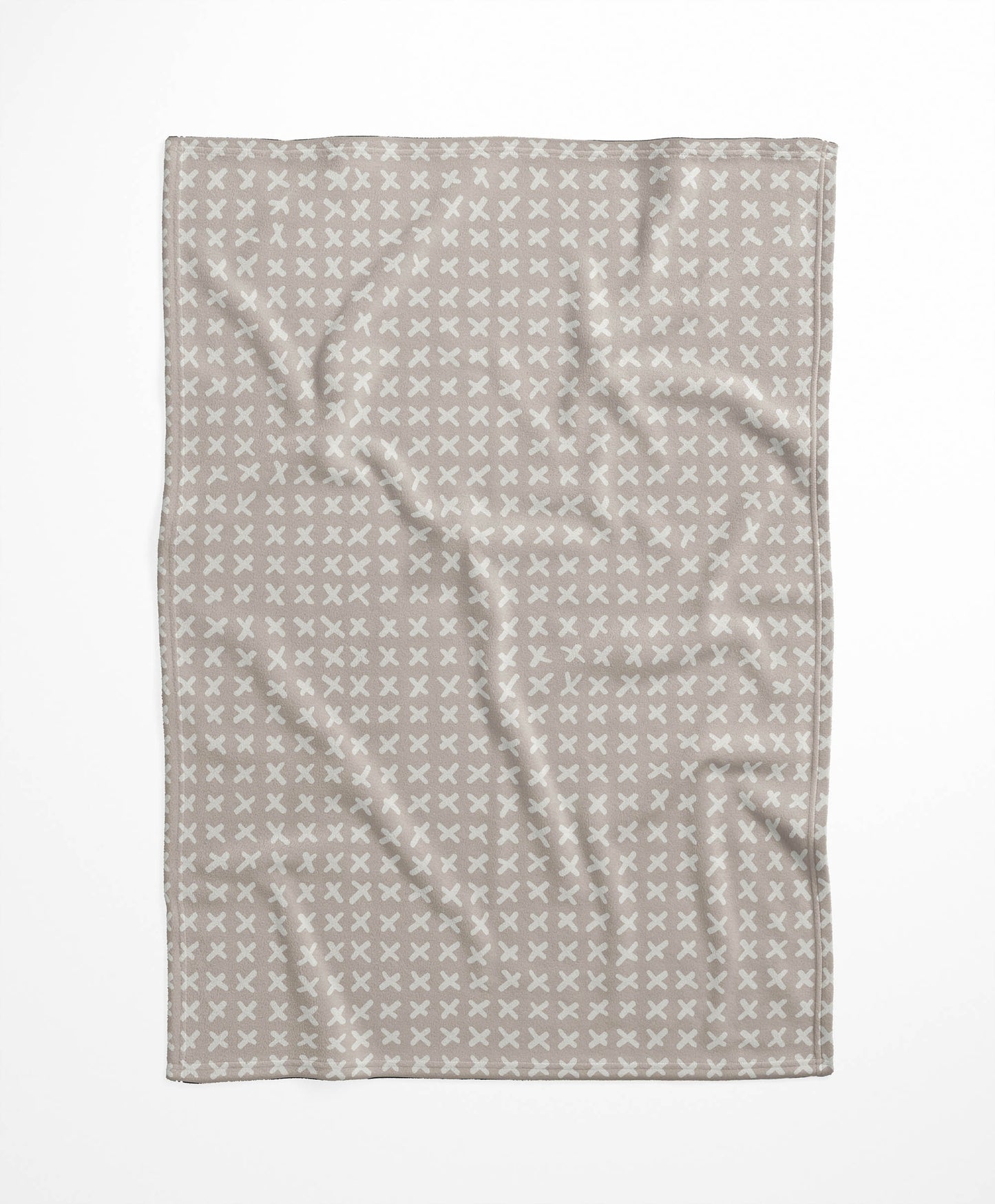 Cross Velveteen Fleece Blanket