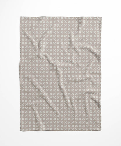 Cross Velveteen Fleece Blanket