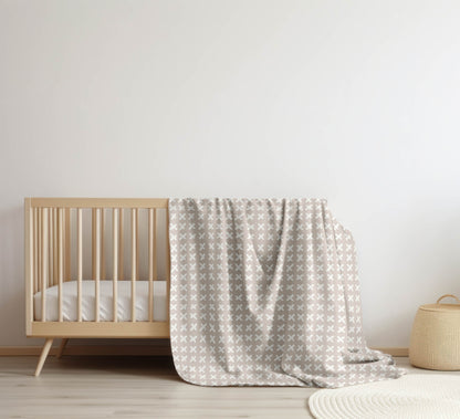 Cross Velveteen Fleece Blanket