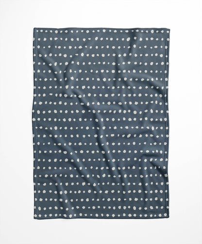 Dot Row Velveteen Fleece Blanket