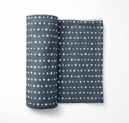 Dot Row Velveteen Fleece Blanket