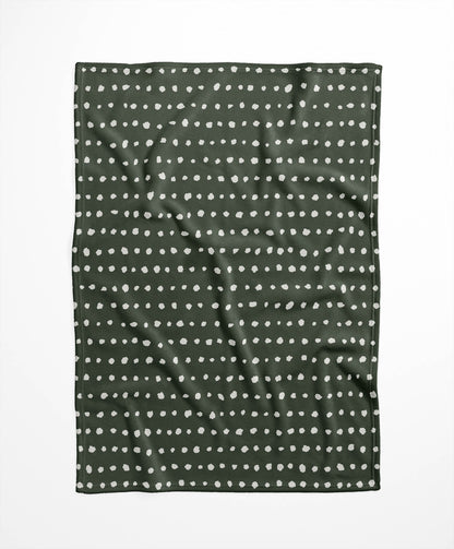 Dot Row Velveteen Fleece Blanket