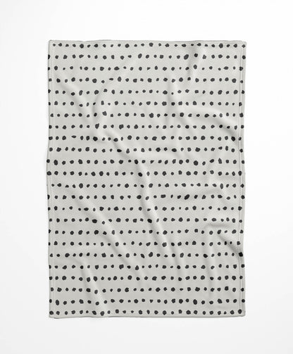 Dot Row Velveteen Fleece Blanket