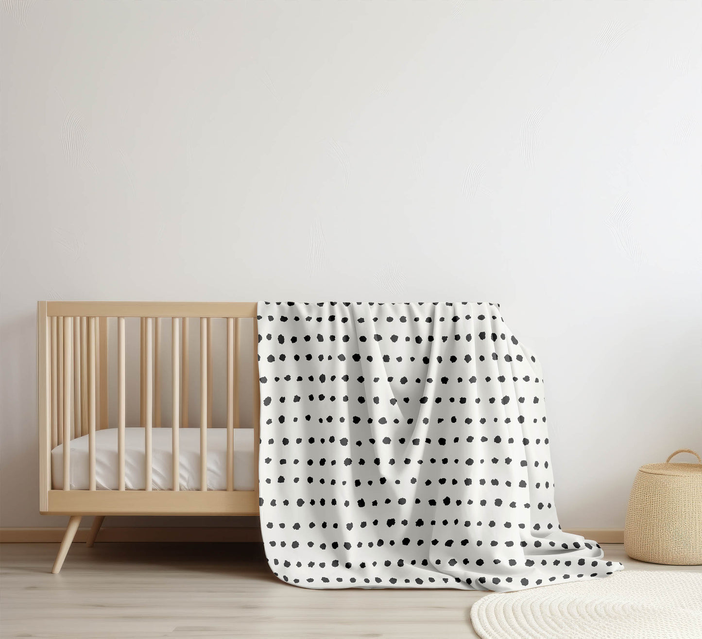 Dot Row Velveteen Fleece Blanket