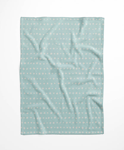 Dot Row Velveteen Fleece Blanket