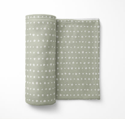Dot Row Velveteen Fleece Blanket