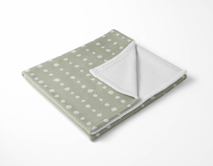 Dot Row Velveteen Fleece Blanket