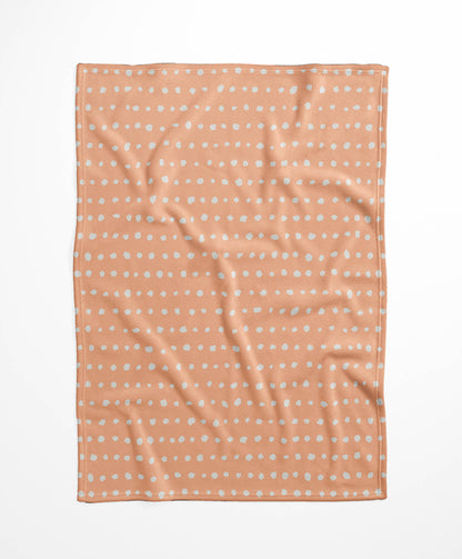 Dot Row Velveteen Fleece Blanket
