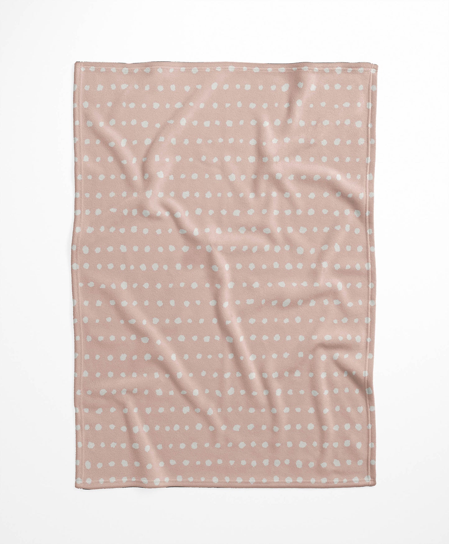 Dot Row Velveteen Fleece Blanket