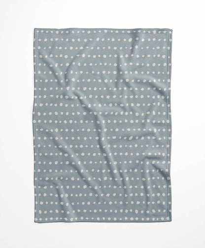Dot Row Velveteen Fleece Blanket