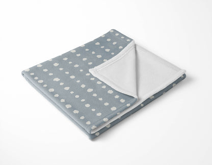 Dot Row Velveteen Fleece Blanket