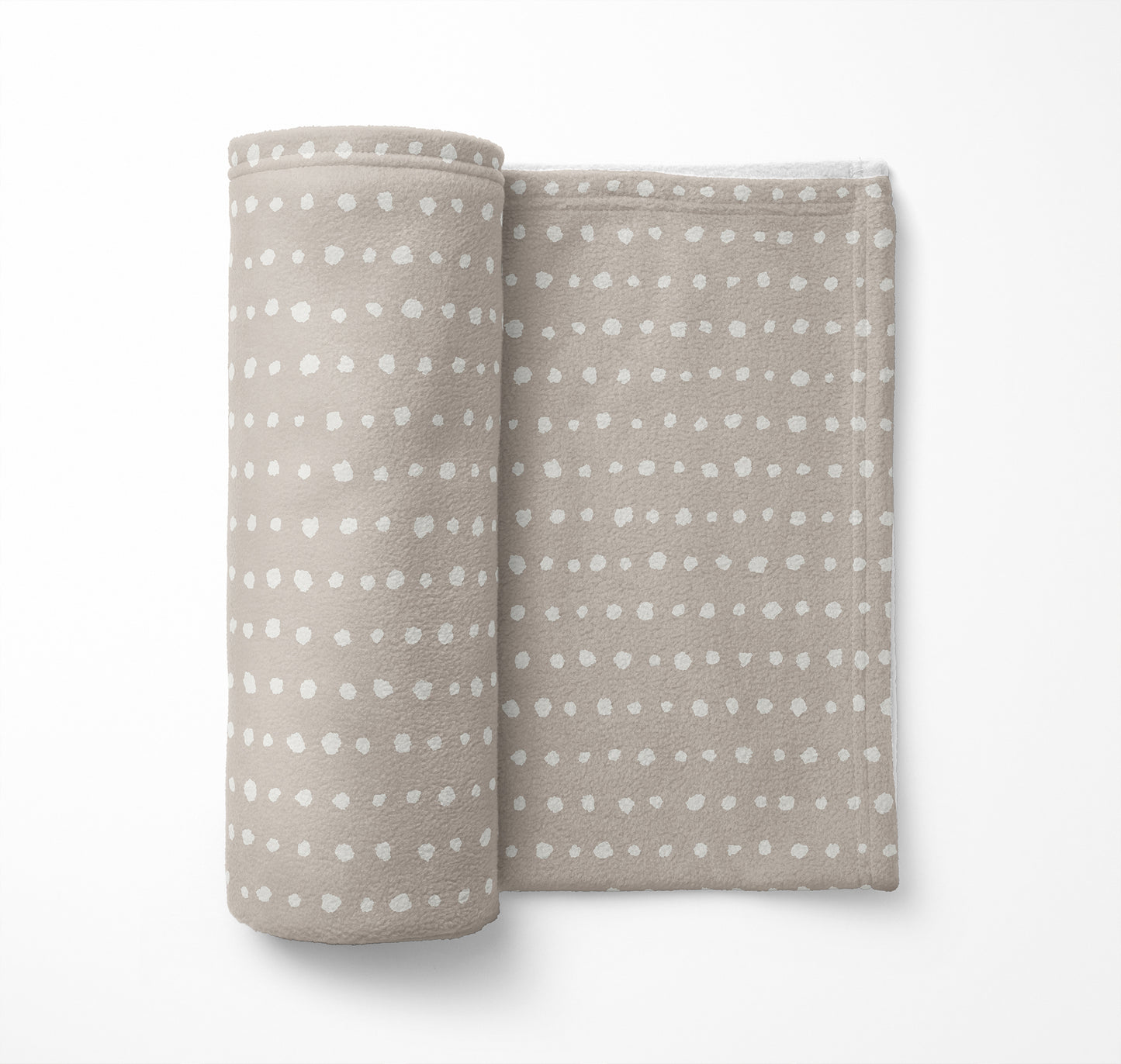 Dot Row Velveteen Fleece Blanket