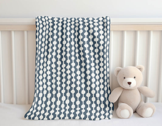 Dot Tied Velveteen Fleece Blanket