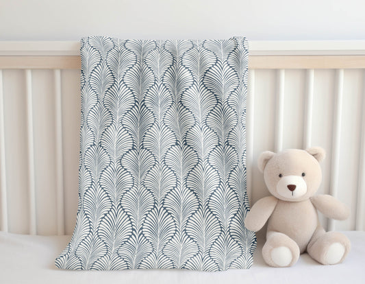 Elegant Palms Velveteen Fleece Blanket