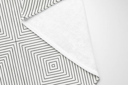 Eye Chev Velveteen Fleece Blanket
