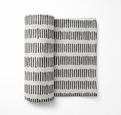 Fencing Rows Velveteen Fleece Blanket