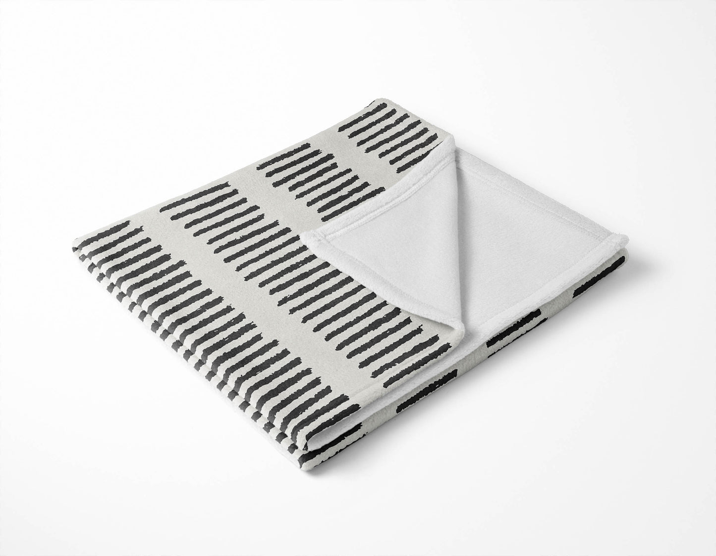 Fencing Rows Velveteen Fleece Blanket