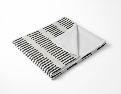 Fencing Rows Velveteen Fleece Blanket