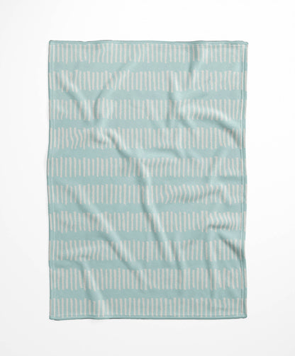 Fencing Rows Velveteen Fleece Blanket