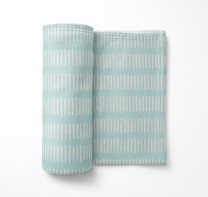 Fencing Rows Velveteen Fleece Blanket