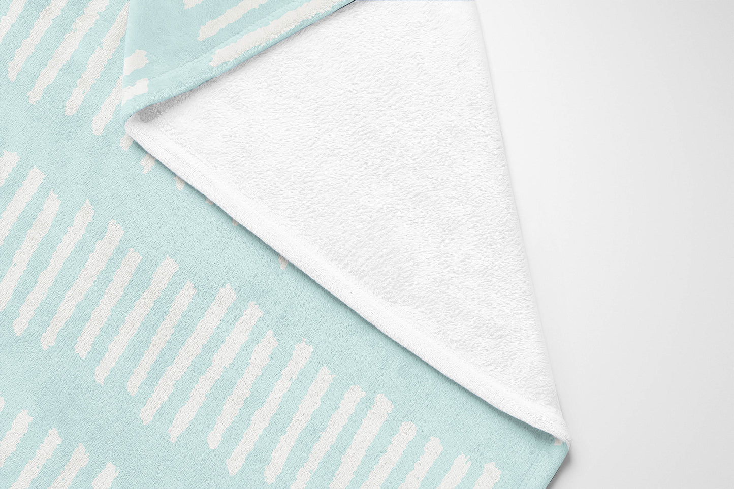 Fencing Rows Velveteen Fleece Blanket