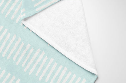 Fencing Rows Velveteen Fleece Blanket