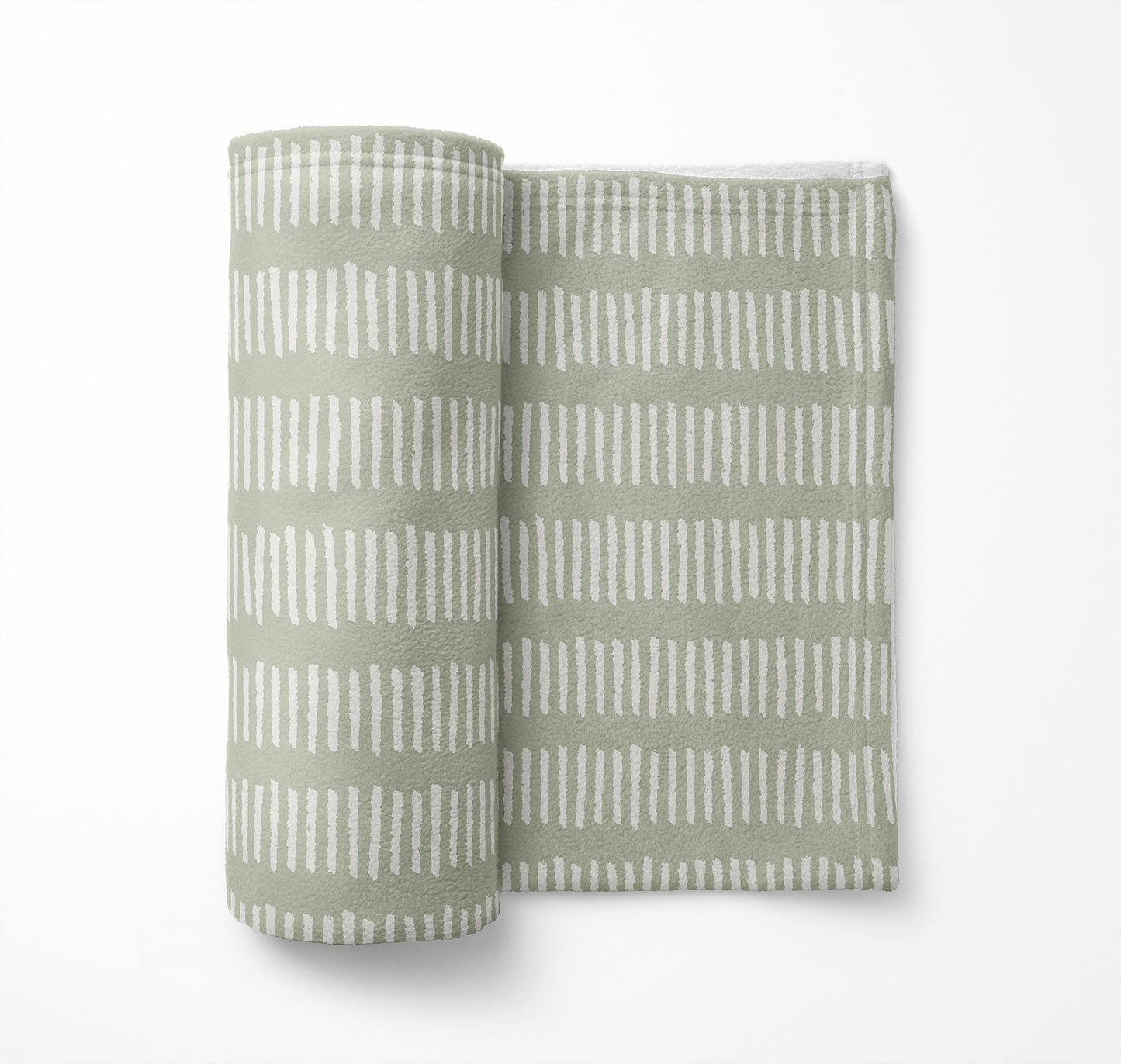 Fencing Rows Velveteen Fleece Blanket