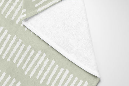 Fencing Rows Velveteen Fleece Blanket