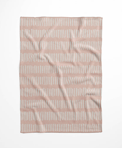 Fencing Rows Velveteen Fleece Blanket