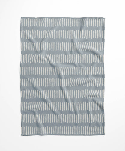 Fencing Rows Velveteen Fleece Blanket