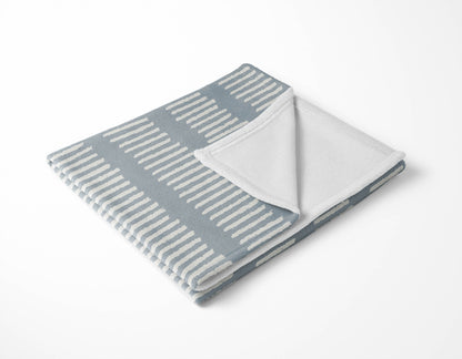 Fencing Rows Velveteen Fleece Blanket