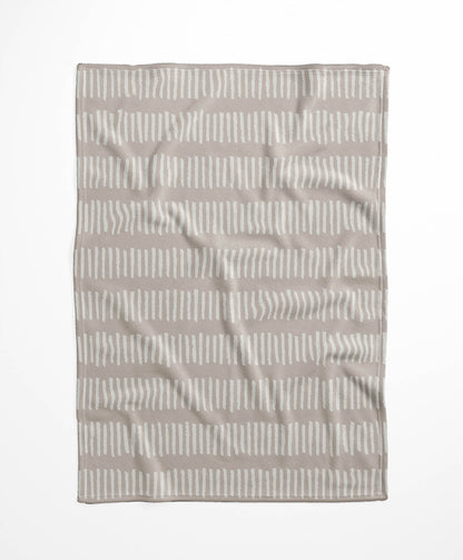 Fencing Rows Velveteen Fleece Blanket