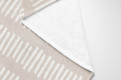 Fencing Rows Velveteen Fleece Blanket