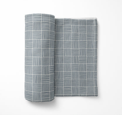 Gridblocked Velveteen Fleece Blanket