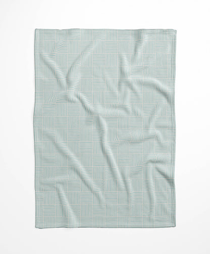 Gridblocked Velveteen Fleece Blanket