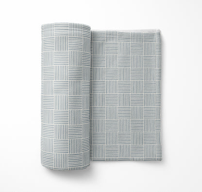 Gridblocked Velveteen Fleece Blanket