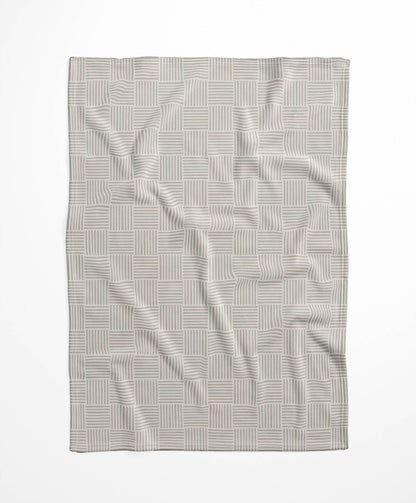 Gridblocked Velveteen Fleece Blanket