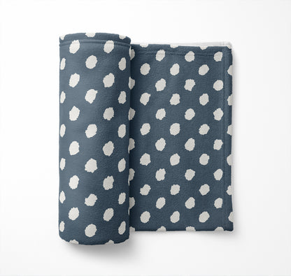 Grunge Dot Velveteen Fleece Blanket
