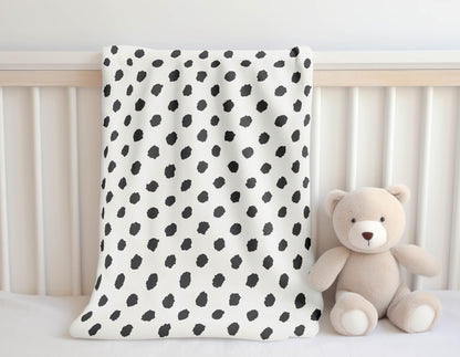 Grunge Dot Velveteen Fleece Blanket