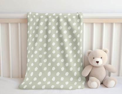 Grunge Dot Velveteen Fleece Blanket