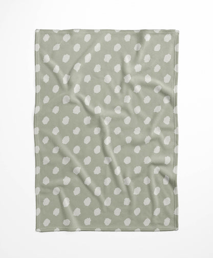 Grunge Dot Velveteen Fleece Blanket