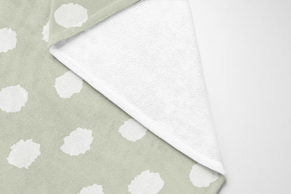 Grunge Dot Velveteen Fleece Blanket