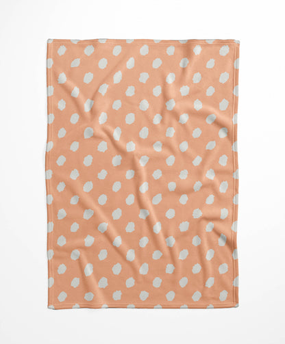 Grunge Dot Velveteen Fleece Blanket