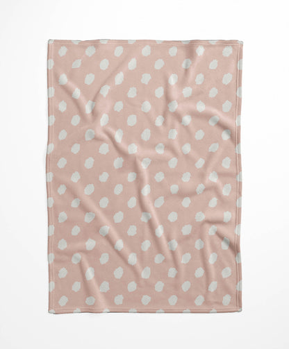 Grunge Dot Velveteen Fleece Blanket