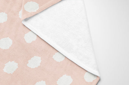 Grunge Dot Velveteen Fleece Blanket