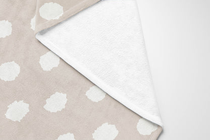 Grunge Dot Velveteen Fleece Blanket