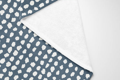 Grunge Row Velveteen Fleece Blanket