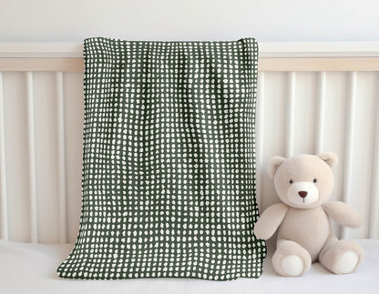 Grunge Row Velveteen Fleece Blanket