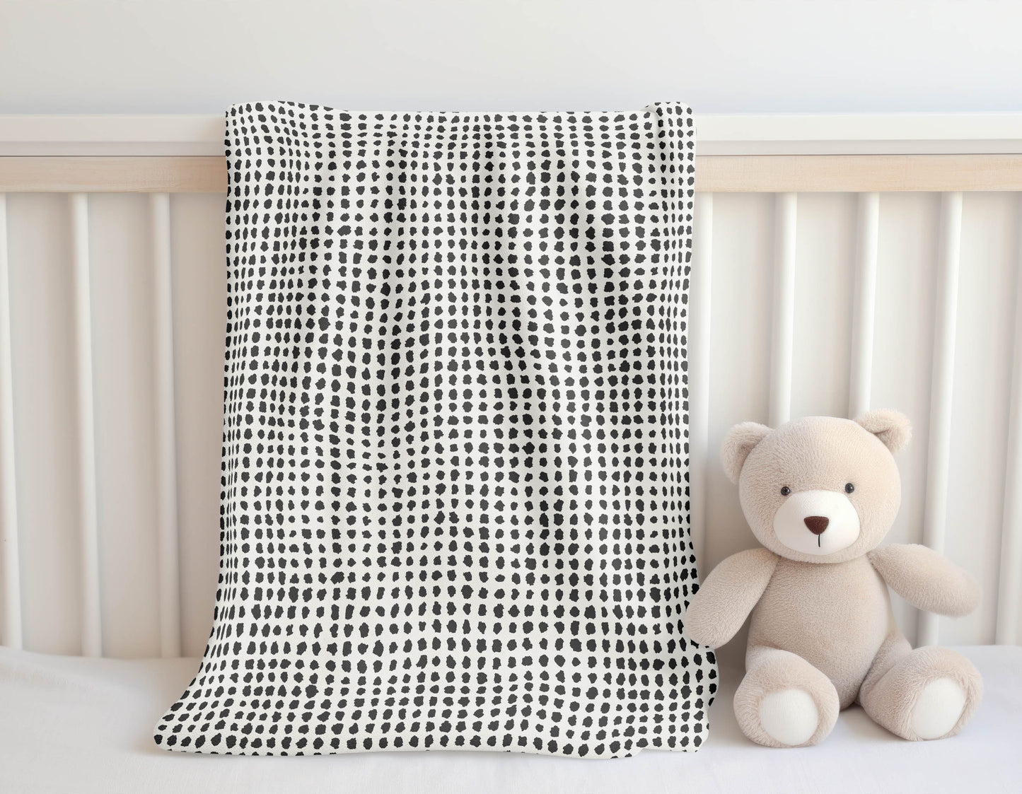 Grunge Row Velveteen Fleece Blanket