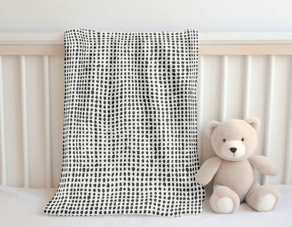 Grunge Row Velveteen Fleece Blanket